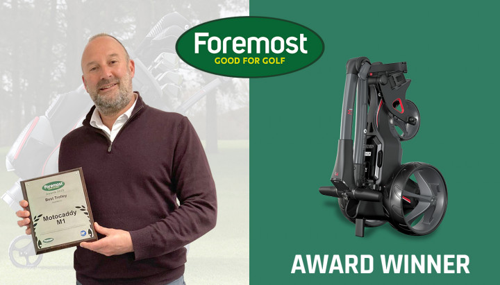 Nhà sản xuất xe đẩy điện Motocaddy nhận giải thưởng Foremost Golf năm thứ 12 liên tiếp