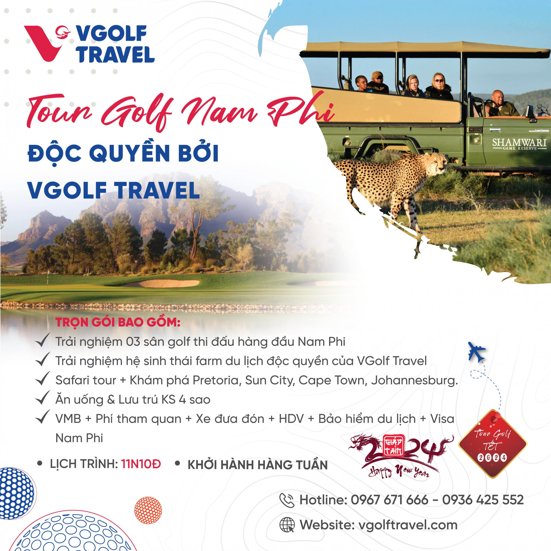 2. Tour golf Nam Phi - Hành trình golf độc quyền chỉ có tại VGolf Travel (Tour Tết Dương lịch & Âm lịch)